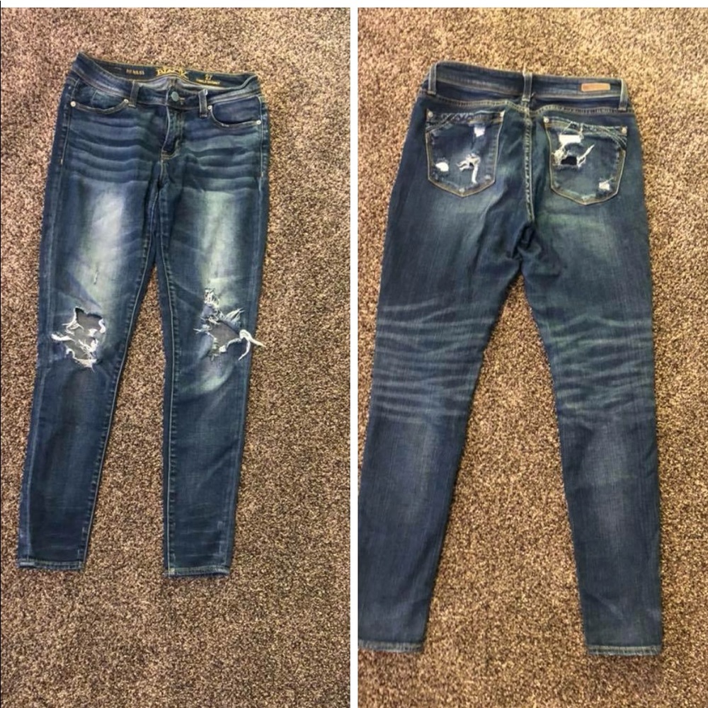 Buckle black jeans